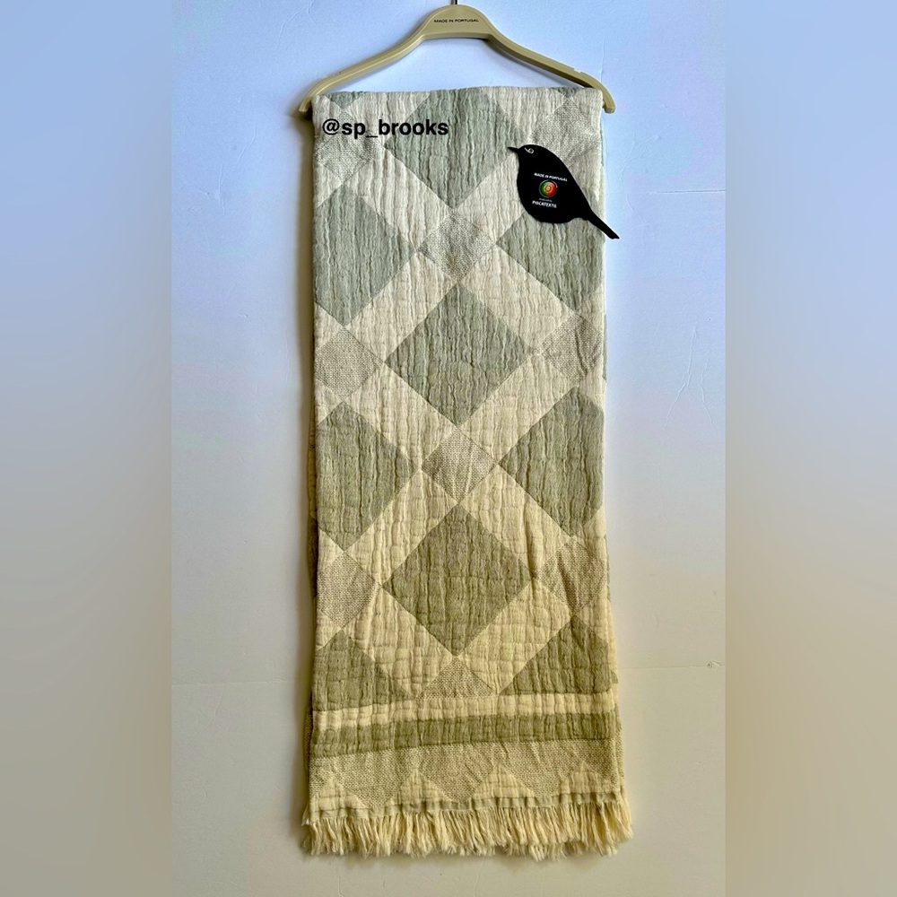 🎁Piscatextil Throw Blanket - Cotton - Diamond Quilt Pattern